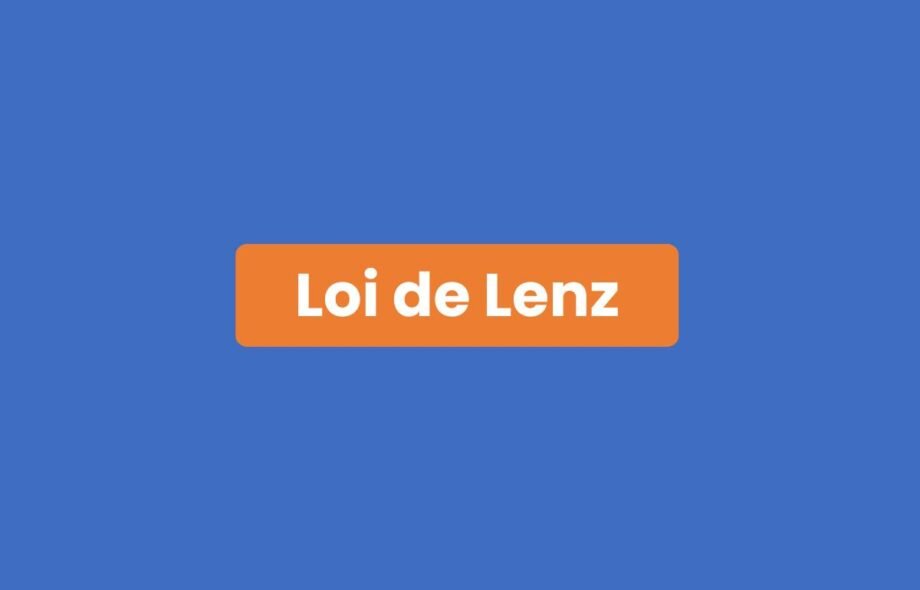 Loi de Lenz