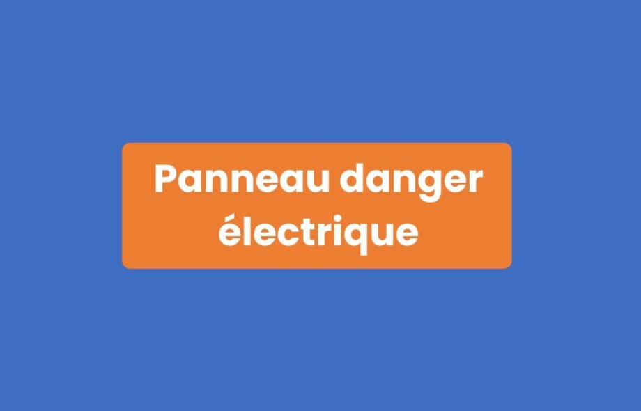 Panneau Danger Électrique