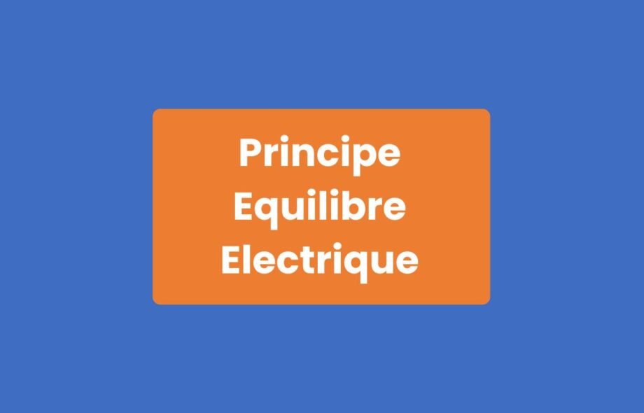 Principe Équilibre Électrique