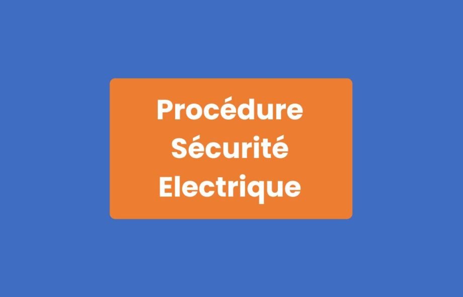 Procédure Sécurité Électrique
