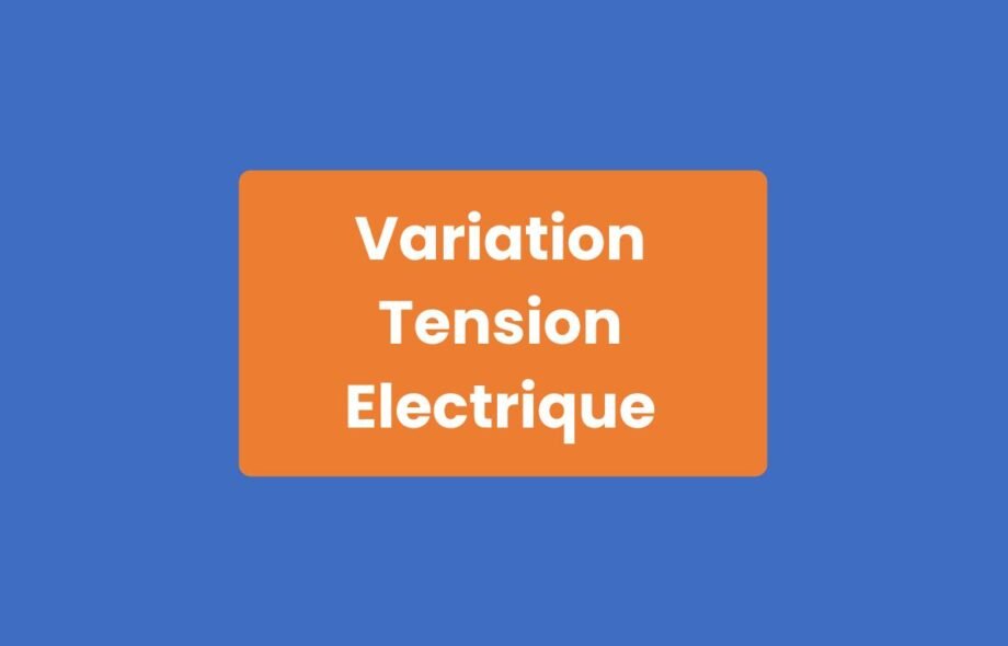 Variation Tension Électrique