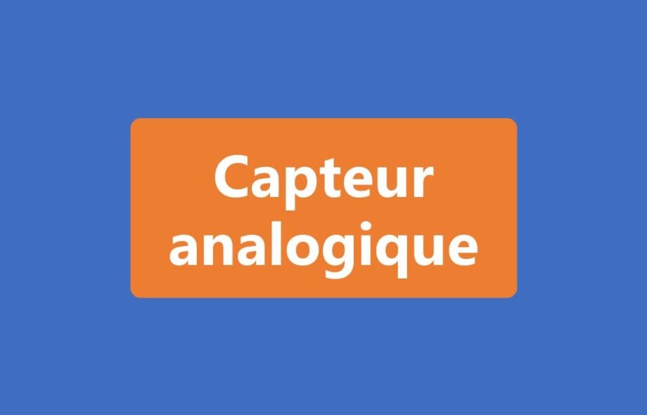Capteur analogique