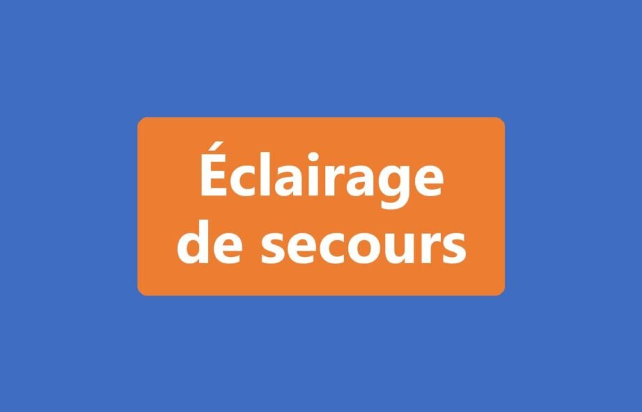 Éclairage de secours
