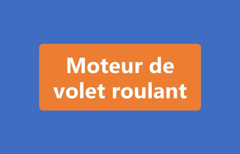 Moteur de volet roulant