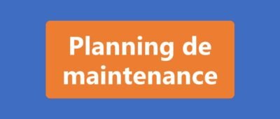 Planning de maintenance