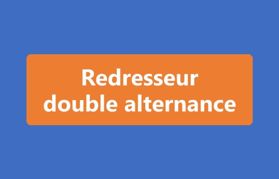 Redresseur double alternance