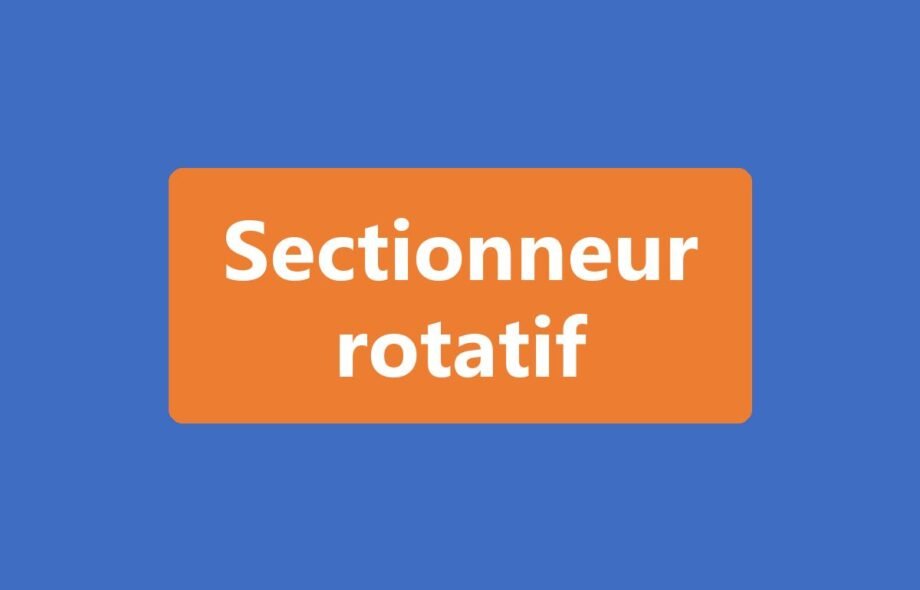Sectionneur rotatif