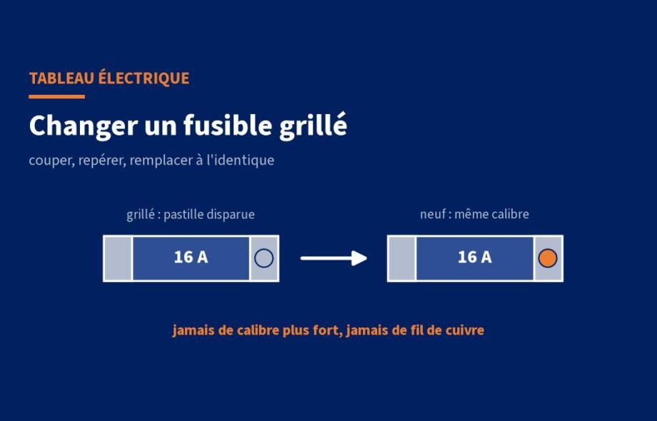 Changer un fusible grillé sur un tableau électrique : la méthode sûre