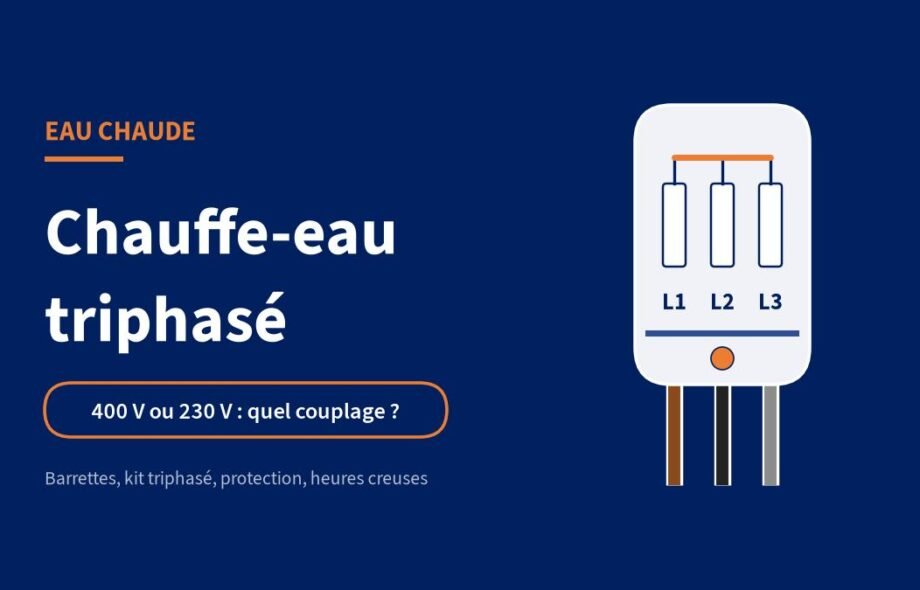 Chauffe-eau triphasé : couplage 400 V ou 230 V, protection et heures creuses