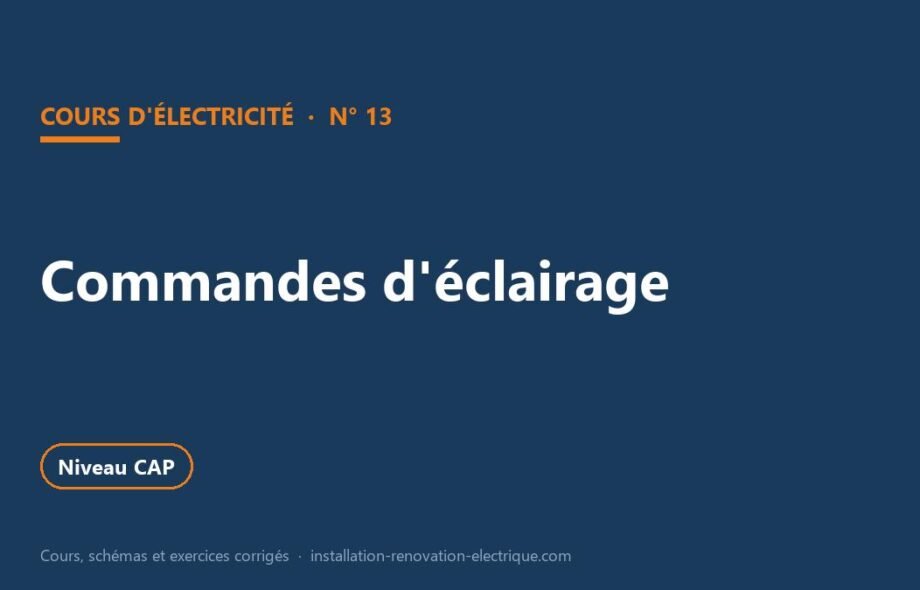 Télérupteur, minuterie, double allumage : les montages d&rsquo;éclairage