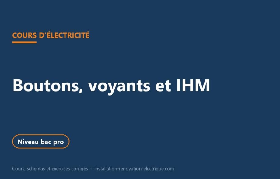 Dialogue homme-machine : couleurs des boutons, voyants et IHM