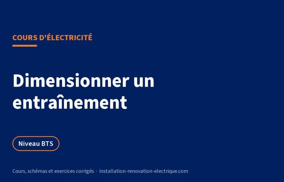Dimensionner un moteur : couple, réducteur, inertie et pompe (BTS)