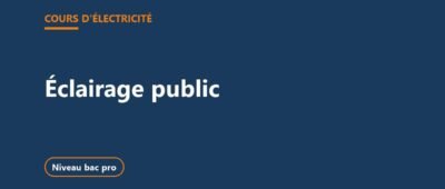Éclairage public : réseau, armoire de commande et chute de tension