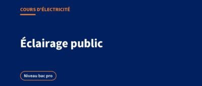 Éclairage public : réseau, armoire de commande et chute de tension