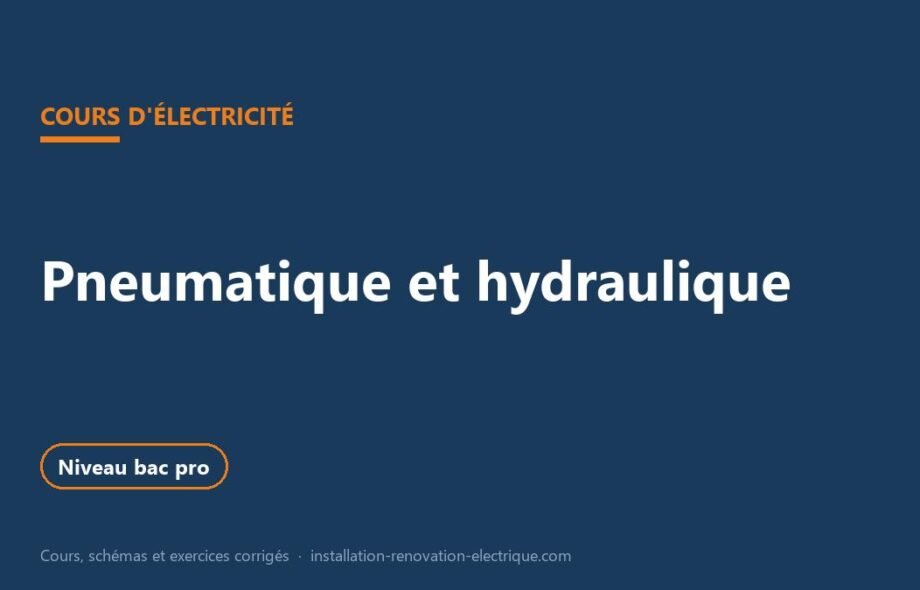 Pneumatique et hydraulique : vérins, distributeurs et électrovannes