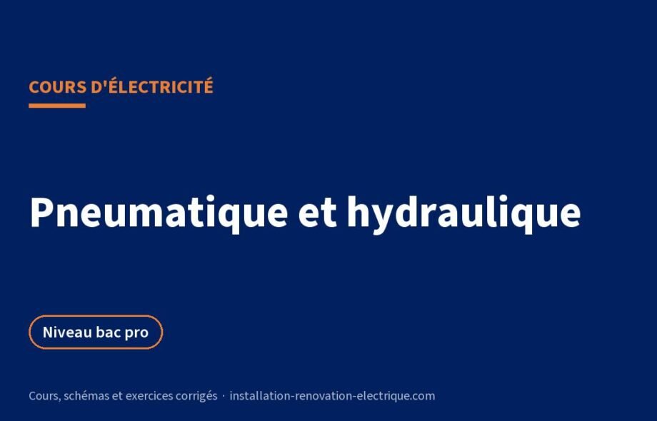 Pneumatique et hydraulique : vérins, distributeurs et électrovannes