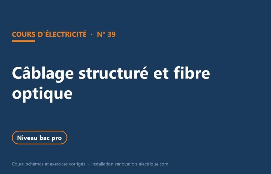Réseau VDI : câblage structuré, baie de brassage et fibre optique