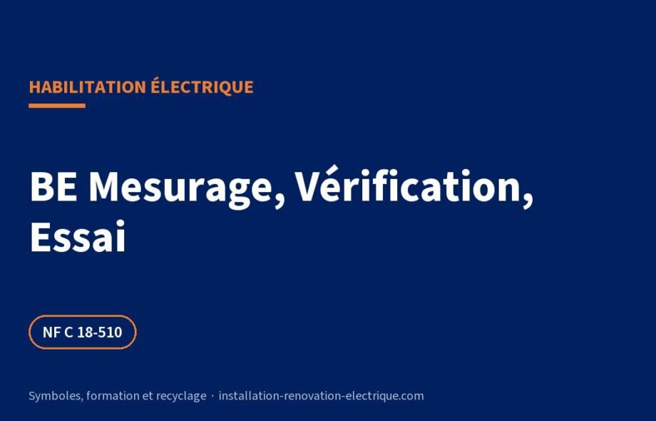Habilitation BE Mesurage, BE Vérification, BE Essai : le guide complet