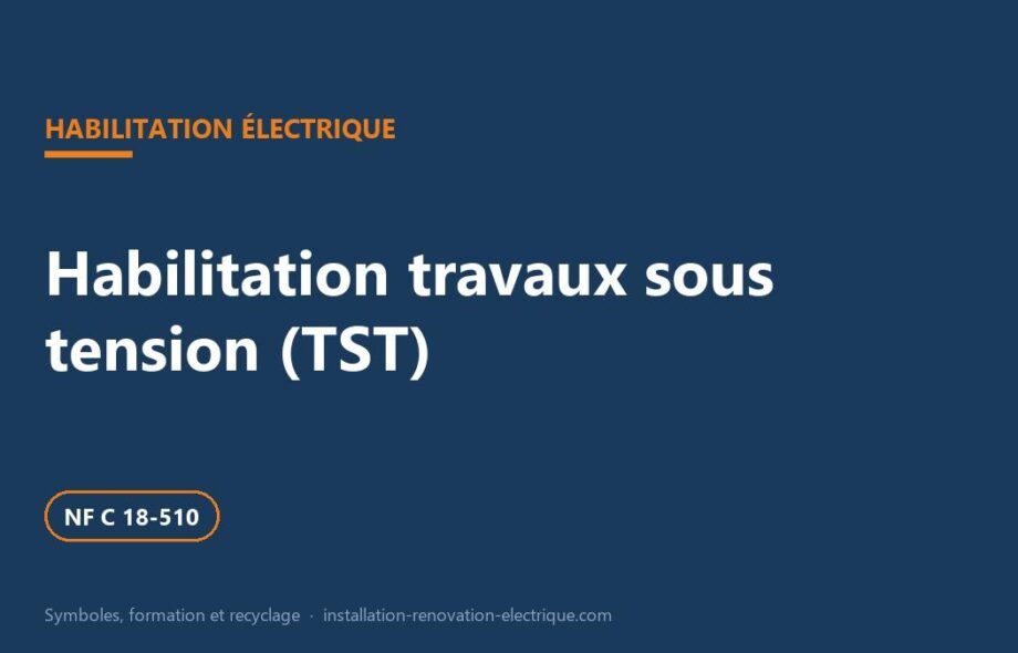 Habilitation travaux sous tension (TST) : B1T, B2T, H1T, H2T