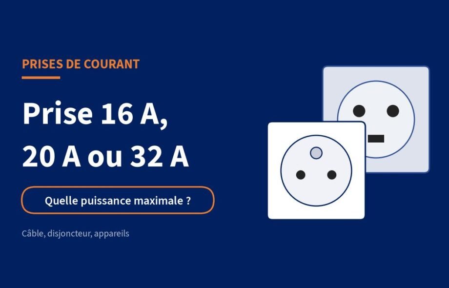 La puissance maximale d’une prise électrique 16A / 32A