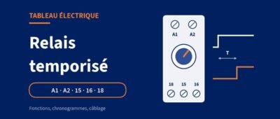 Relais temporisé : fonctions, chronogrammes et schéma de câblage